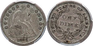 GFRC Open Set Registry - David Miller 1856 Seated  10C