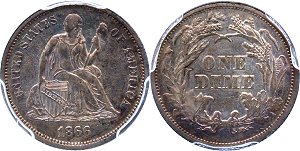 GFRC Open Set Registry - Sacandaga 1866 Seated  10C