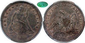 GFRC Open Set Registry - Iowa 1860 Seated  25C