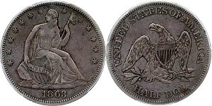GFRC Open Set Registry - TGM 1863 Seated  50C