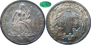 GFRC Open Set Registry - Civil War 1862 Seated  10C