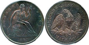 GFRC Open Set Registry - Civil War 1860 Seated  50C