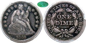 GFRC Open Set Registry - Copper Harbor 1840 Seated With Drapery 10C