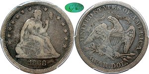 GFRC Open Set Registry - Mountain View 1868 Seated  25C