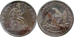 GFRC Open Set Registry - Forest Hill 1858 Seated  50C