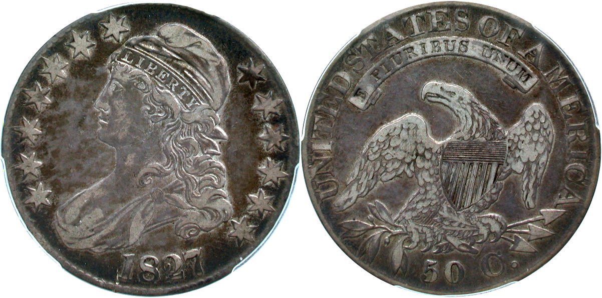 Capped Bust 50C 1827