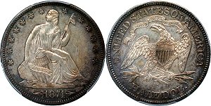 GFRC Open Set Registry - Forest Hill 1874 Seated  50C