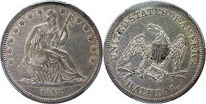 GFRC Open Set Registry - Badger Mountain 1842 Seated Sm Date 50C