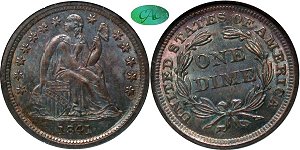 GFRC Open Set Registry - Dale Miller 1841 Seated  10C