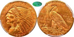 GFRC Open Set Registry - Seated Appalachians Halves 1908 - 1929 Gold Indian G$2.5