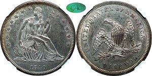 GFRC Open Set Registry - West Coast 1840 Seated  50C