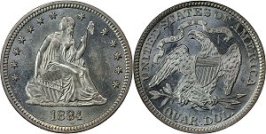 GFRC Open Set Registry - RCA 1884 Seated  25C