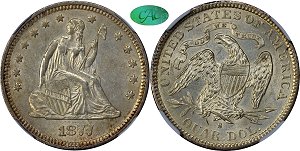 GFRC Open Set Registry - Pikes Peak 1877 Seated  25C