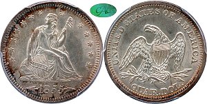 GFRC Open Set Registry - MIKE VERHULST 1855 Seated With Arrows 25C