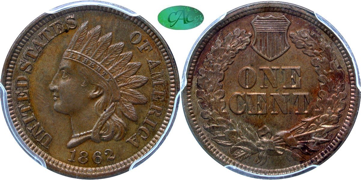 Indian 1C 1862