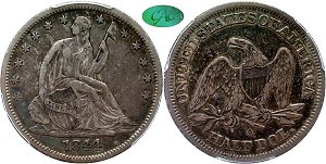 GFRC Open Set Registry - Wild and Wonderful in WV 1844 Seated  50C