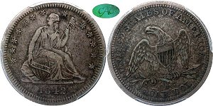 GFRC Open Set Registry - Iowa 1842 Seated  25C