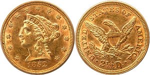 GFRC Open Set Registry - Golden Arm 1852 Gold Liberty G$2.5