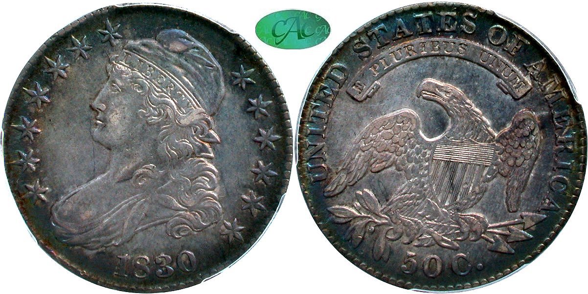 Capped Bust 50C 1830