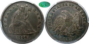 GFRC Open Set Registry - Iowa 1840 Seated No Drapery 25C