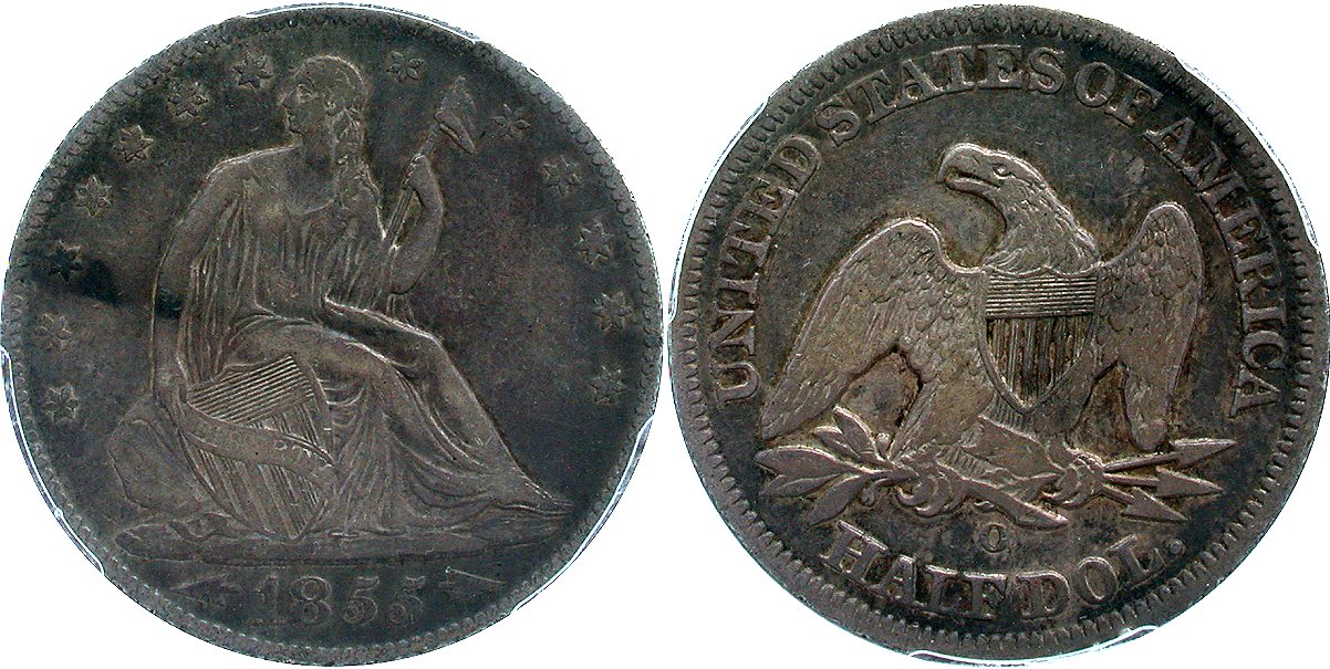 GFRC Open Set Registry - Newtown 1855 Seated  50C