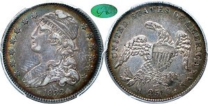 GFRC Open Set Registry - Long Island 1832 Capped Bust  25C