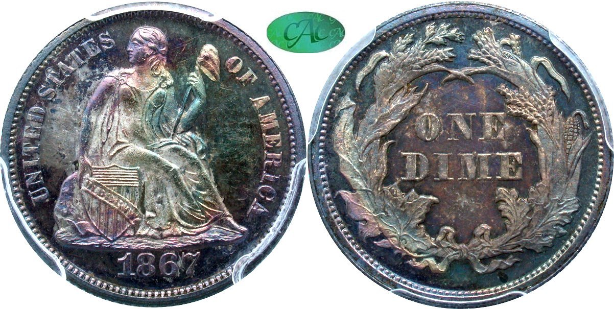 Seated 10C 1867