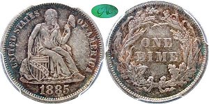 GFRC Open Set Registry - Piedmont 1885 Seated  10C