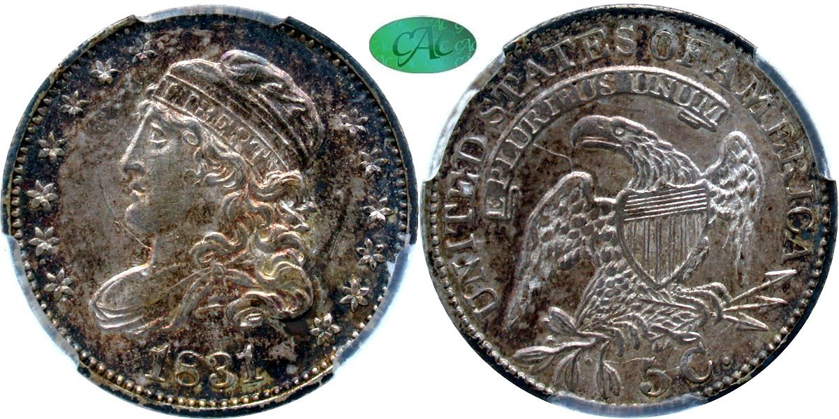 Capped Bust 5C 1831
