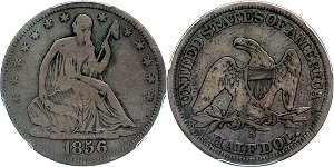 GFRC Open Set Registry - Badger Mountain 1856 Seated  50C