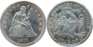 GFRC Open Set Registry - BL 1877 Seated  25C