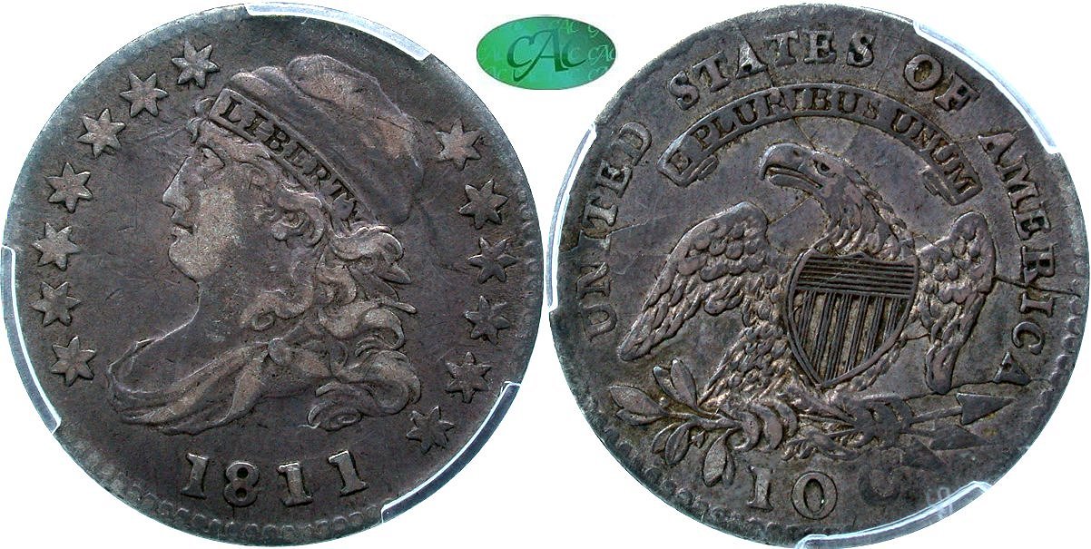 Capped Bust 10C 1811/09