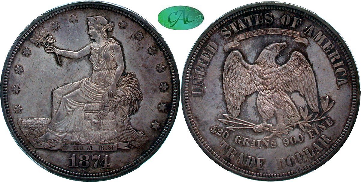 Trade $1 1874