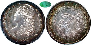 GFRC Open Set Registry - nacnud 1834 Capped Bust  50C