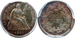 GFRC Open Set Registry - Civil War 1860 Seated  5C