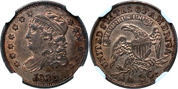 GFRC Open Set Registry - Herms Halves 1835 Capped Bust Lg Date, Lg 5 Cents 5C