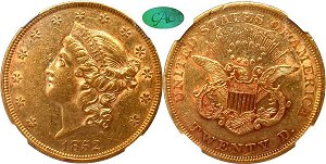 GFRC Open Set Registry - Dempsey 1849 - 1866 Gold Liberty G$20