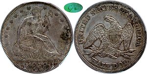 GFRC Open Set Registry - Greene 1858 Seated  50C