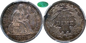 GFRC Open Set Registry - Piedmont 1870 Seated  10C