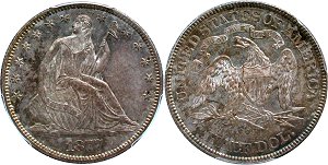 GFRC Open Set Registry - Oregon Beaver 1877 Seated  50C