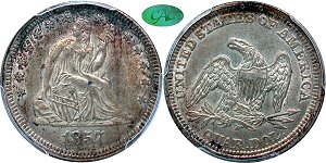 GFRC Open Set Registry - Ash 1857 Seated  25C