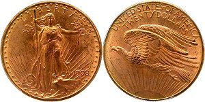 GFRC Open Set Registry - Dempsey 1907 - 1908 Gold St Gaudens G$20