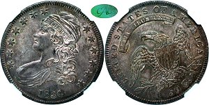 GFRC Open Set Registry - nacnud 1834 Capped Bust  50C