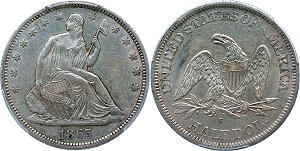 GFRC Open Set Registry - Herms Halves 1865 Seated  50C