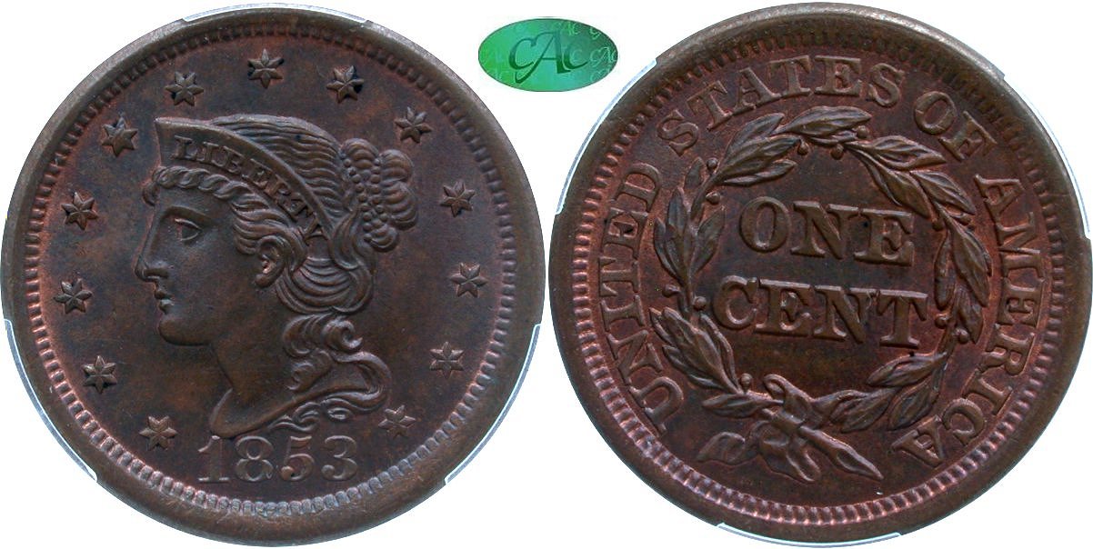 Early Copper 1C 1853