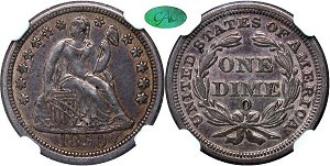 GFRC Open Set Registry - Dale Miller 1850 Seated  10C