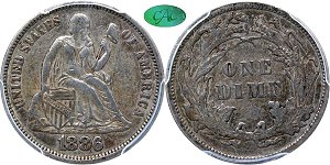 GFRC Open Set Registry - Wild and Wonderful in WV 1886 Seated  10C