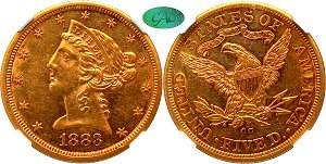 GFRC Open Set Registry - Mountain Home_ 1866 - 1908 Gold Liberty G$5
