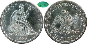 GFRC Open Set Registry - Greene 1846 Seated  50C