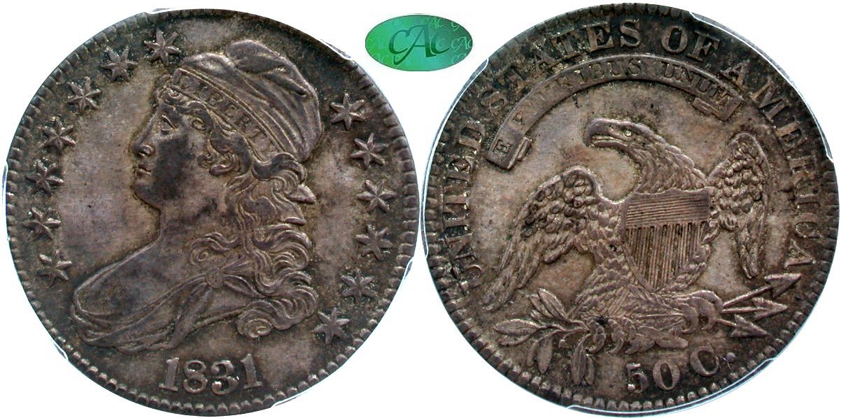 Capped Bust 50C 1831